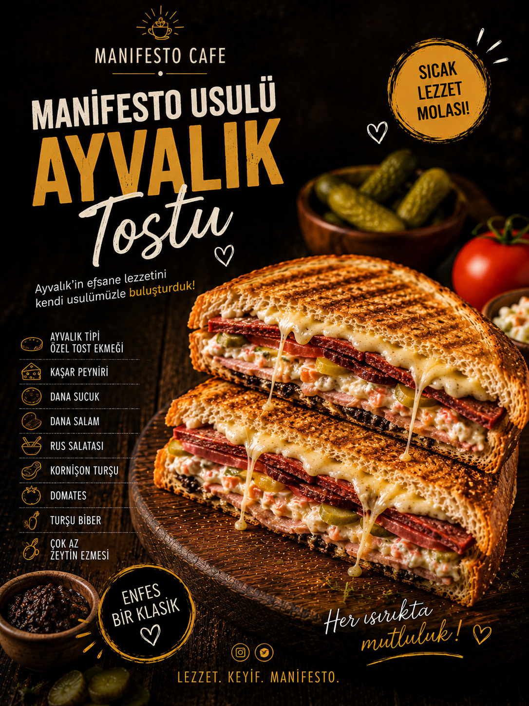 ayvalık  tostu